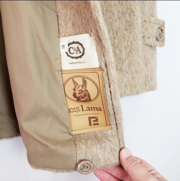𝅺ADORABLE Vintage 100% Llama Wool Coat EVC 🦙❤️ - Picture 7 of 10